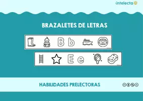Vista previa - Hojas de trabajo - Brazaletes letras - página 1