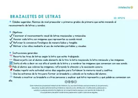 Vista previa - Hojas de trabajo - Brazaletes letras - página 2