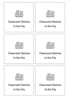 Vorschau - Spiele - Classroom Domino In the City: Vocabulary (English) - Seite 1