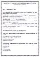 anteprima - Esercizi - Esploriamo il boom economico del dopoguerra in Italia - Scheda di lavoro - Pagina 1