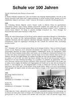 Vorschau - Arbeitsblätter - Schule vor 100 Jahren - Deckblatt