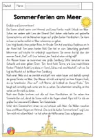 Vorschau - Arbeitsblätter - Lesetext Sommerferien - Seite 3