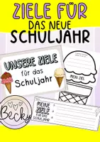 Vorschau - Anderer Materialtyp - Ziele für das Schuljahr (Schulstart, classroom management) - Deckblatt