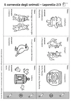 anteprima - Materiale di supporto/inclusione - Il Carnevale degli animali – Leporelli differenziati da stampare - Pagina 3