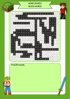 Vista previa - Hojas de trabajo - Word search - Block World - página 2