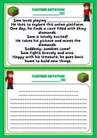 Vista previa - Hojas de trabajo - Partner dictation - Block World - página 3