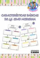 Vista previa - Hojas de trabajo - Características básicas de la Edad Moderna - Portada