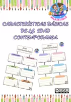 Vista previa - Hojas de trabajo - Características básicas de la Edad contemporánea - Portada
