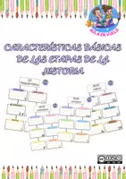 Vista previa - Hojas de trabajo - Características básicas de las Etapas de la historia - Portada