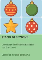 anteprima - Piani di lezione - Descrivere decorazioni natalizie con frasi brevi - Pagina di copertina