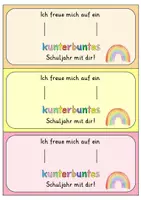 Vorschau - Mal- und Bastelvorlagen - Willkommensgeschenk - kunterbuntes Schuljahr - Seite 2