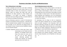 Vorschau - Arbeitsblätter - Tourismus in den Alpen - Seite 1