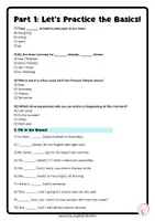 Vista previa - Hojas de trabajo - VERB TENSES PRACTICE SHEETS - página 3