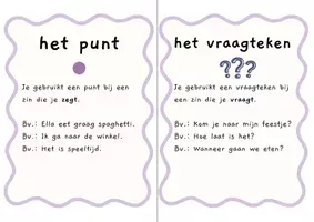 Voorbeeld - Onthoudboekje leestekens en soorten zinnen - Pagina 2