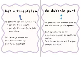 Voorbeeld - Onthoudboekje leestekens en soorten zinnen - Pagina 3