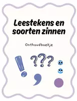 Voorbeeld - Onthoudboekje leestekens en soorten zinnen - Voorblad