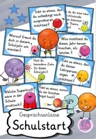Vorschau - Aufgabenkarten - 40 motivierende Gesprächskarten / -anlässe zum Schulstart - Deckblatt