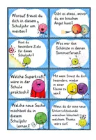 Vorschau - Aufgabenkarten - 40 motivierende Gesprächskarten / -anlässe zum Schulstart - Seite 1