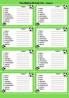 Vista previa - Hojas de trabajo - Palabras revueltas - fútbol - Portada