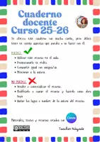 Vista previa - Para docentes: organización, planificación y formación - CUADERNO DOCENTE CURSO 2025-26 - página 1