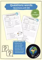 Vorschau - Arbeitsblätter - Question words (and questions with "be") - Deckblatt
