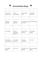 Vorschau - Arbeitsblätter - Ferienbingo Sommer - Seite 1