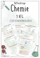 Vorschau - Präsentationen/Tafelbilder - II. Elektronenübergänge | Chemie 9 | Hefteinträge - Deckblatt