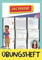 Vorschau - Arbeitsblätter - Präsens-Übungsheft für die 4. und 5. Klasse (Deutsch) - Deckblatt