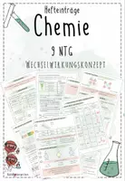 Vorschau - Präsentationen/Tafelbilder - Atombau PSE, Redox, Moleküle, Wechselwirkungen | Chemie 9 | Hefteinträge Paket - Seite 1