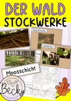 Vorschau - Arbeitsblätter - Stockwerke des Waldes - Deckblatt