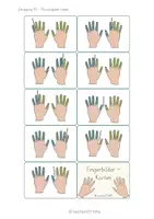 Vorschau - Fördermaterial/Inklusion - Fingerbilder - Karten 👋 Zahlzerlegung veranschaulichen 5-10 Plus Minus Umkehraufgaben - Seite 3
