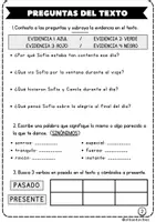 Vista previa - Hojas de trabajo - Emociones - Comprensión lectora - página 2