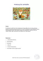 Vorschau - Mal- und Bastelvorlagen - Kunst Herbst, Fuchs im Herbstwald, Grundschule - Seite 3