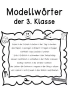 Vorschau - Arbeitsblätter - Modellwörter der 3. Klasse - Sprache Stein Papier 3 - Seite 1