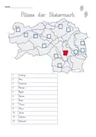 Vorschau - Arbeitsblätter - Arbeitsblatt: Flüsse der Steiermark - Seite 1