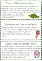 Vorschau - Stationenlernen - Lese-/Abschreibkartei FERIENERLEBNISSE - Seite 2