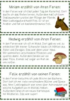 Vorschau - Stationenlernen - Lese-/Abschreibkartei FERIENERLEBNISSE - Seite 3
