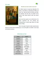 Vorschau - Lehrpläne/Lehrermaterial - Lesetexte Niveau A1: Tagesablauf (11 PDF Texte) - Seite 1
