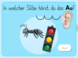 Vorschau - Stationenlernen - Materialpaket - Lautschulung Aa - 3 interaktive PDF-Spiele für die Buchstabeneinführung - Seite 2
