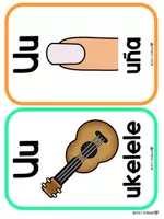 Vista previa - Hojas de trabajo - Letra de la Semana: Vocal U - página 2