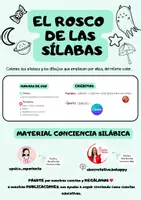 Vista previa - Manualidades / Dibujos para colorear - EL ROSCO DE LAS SÍLABAS_conciencia silábica - Portada