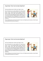 Vorschau - Arbeitsblätter - Experiment: Die eigene Reaktionszeit messen (freier Fall) - Deckblatt