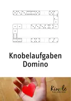 Vorschau - Arbeitsblätter - Knobelaufgaben Domino – Setze fehlende Steine ein! (leicht) - Deckblatt