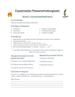 Vorschau - Unterrichtsreihen - Experimente und Übungen zum Massenerhaltungssatz (inkl. Lösungen) - Seite 1