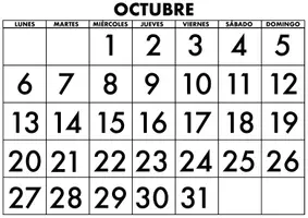 Vista previa - Refuerzo / NEE / Materiales de apoyo - Calendario mensual de clase 2025/2026 - página 1