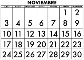 Vista previa - Refuerzo / NEE / Materiales de apoyo - Calendario mensual de clase 2025/2026 - página 2
