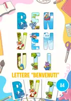 anteprima - Poster - BENVENUTI - Lettere A4 da stampare - Pagina di copertina