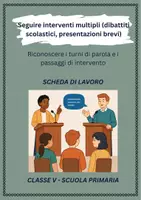 anteprima - Schede informative - Riconoscere i turni di parola e i passaggi di intervento - SL - Pagina di copertina