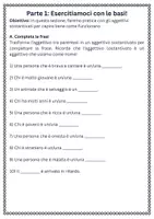 anteprima - Schede informative - Classificare gruppi di persone o cose utilizzando aggettivi sostantivati - SL - Pagina 1
