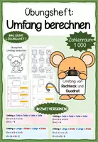 Vorschau - Unterrichtsreihen - Übungsheft: Umfang berechnen in zwei Versionen - Deckblatt
